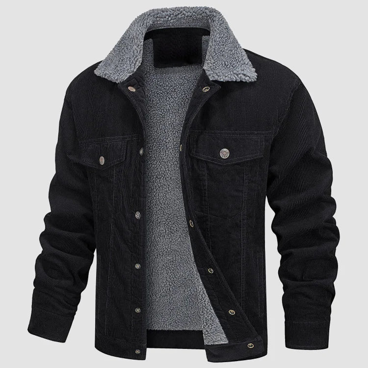 Herren Cord-Winterjacke - Gemütlich & Stilvoll - Image 2