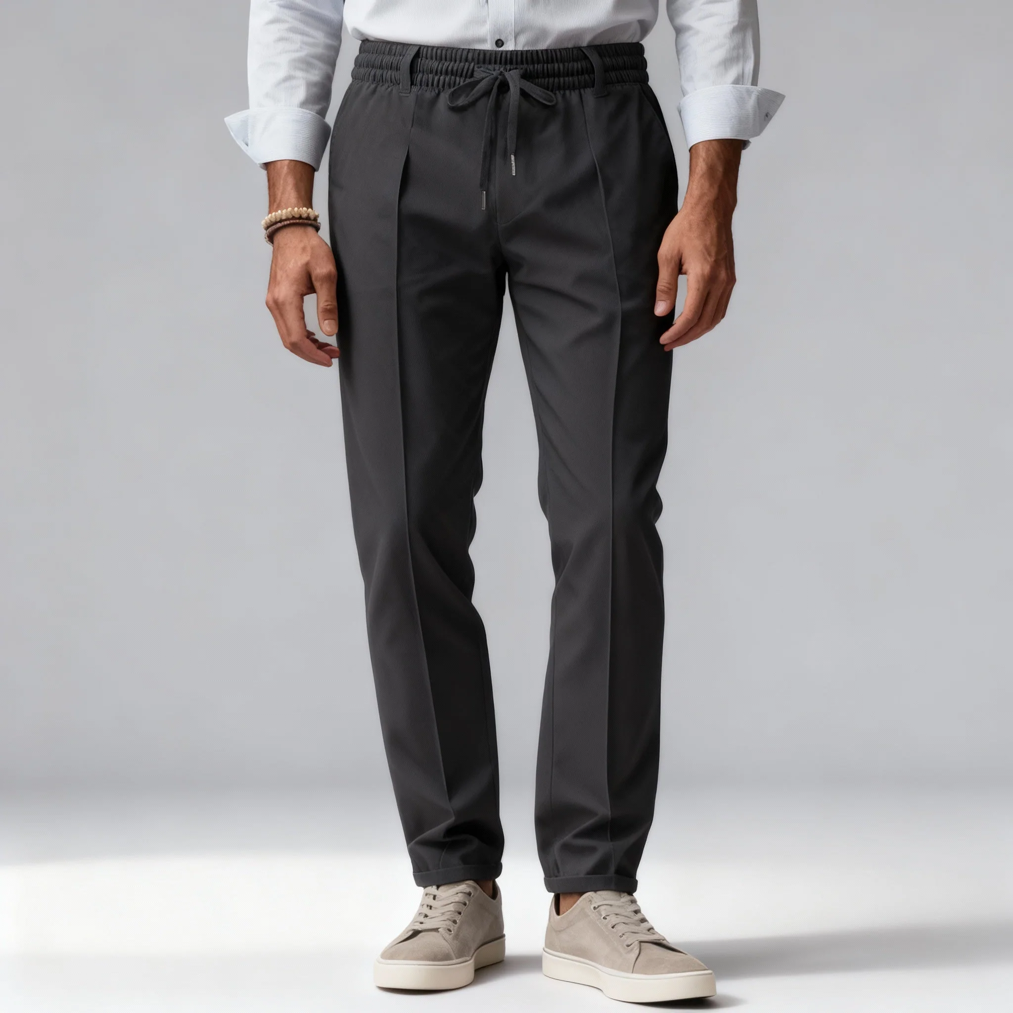 Herren Elastische Hose - Lockere Passform mit Taschen - Image 3