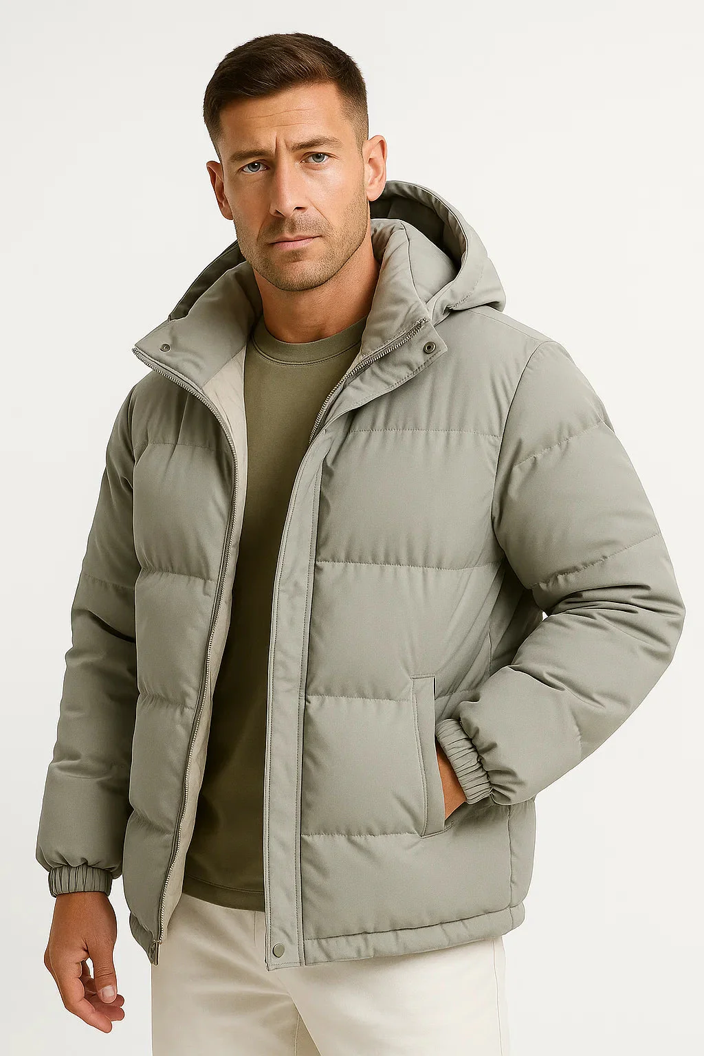 Herren Gefütterte Kapuzenjacke - Isoliert & Winddicht - Image 4