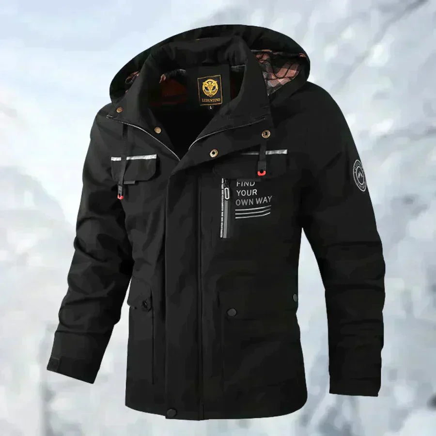 Herren Gefütterte Taktische Winterjacke - Wasserabweisend & Mehrfachtaschen - Image 3