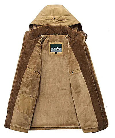 Herren Gefütterte Winterparka Jacke - Winddicht & Mehrfachtaschen - Image 6