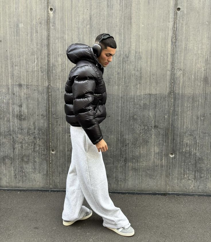 Herren Isolierte Pufferjacke - Kapuze & Gesteppt - Image 4