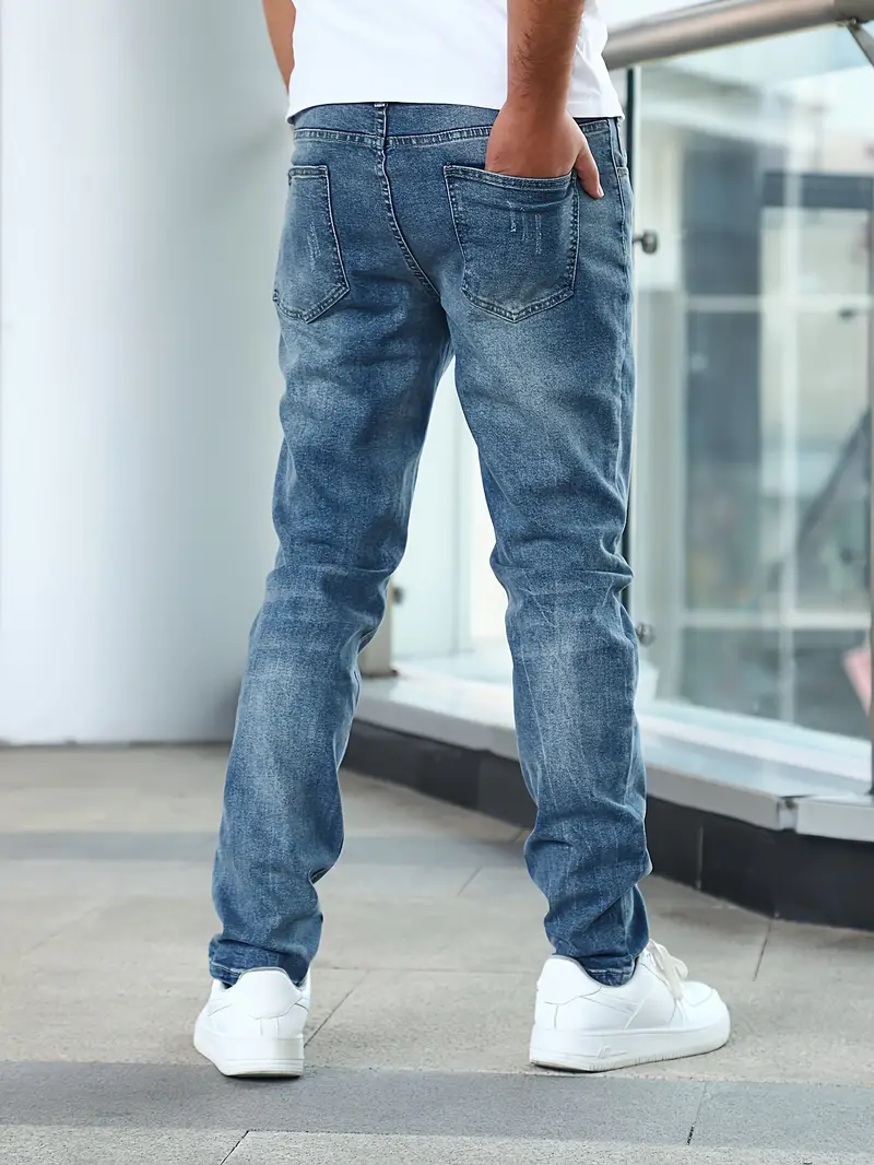 Herren Jeans - Gerader Schnitt & Distressed-Waschung - Image 2