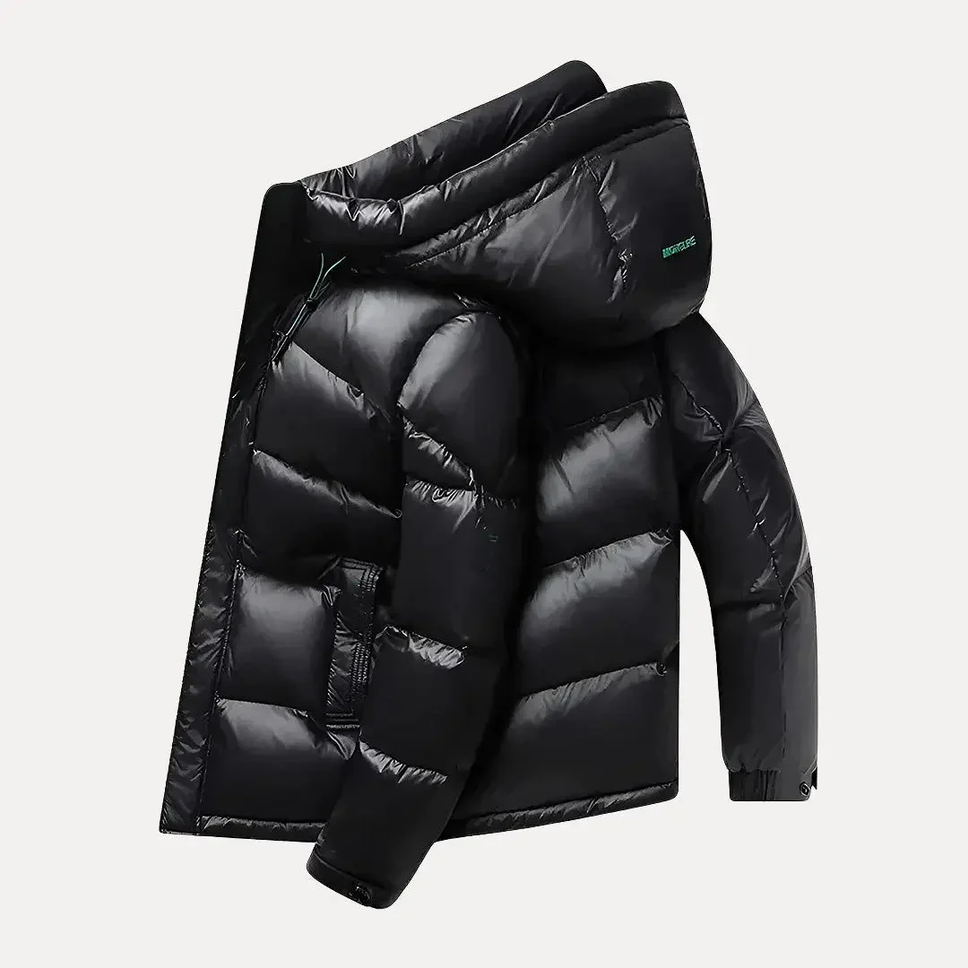 Herren Kapuzen-Steppjacke - Isolierte Oberbekleidung mit Reißverschluss - Image 2