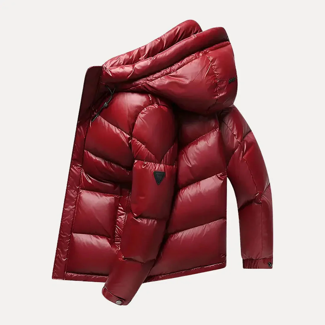Herren Kapuzen-Steppjacke - Isolierte Oberbekleidung mit Reißverschluss - Image 5