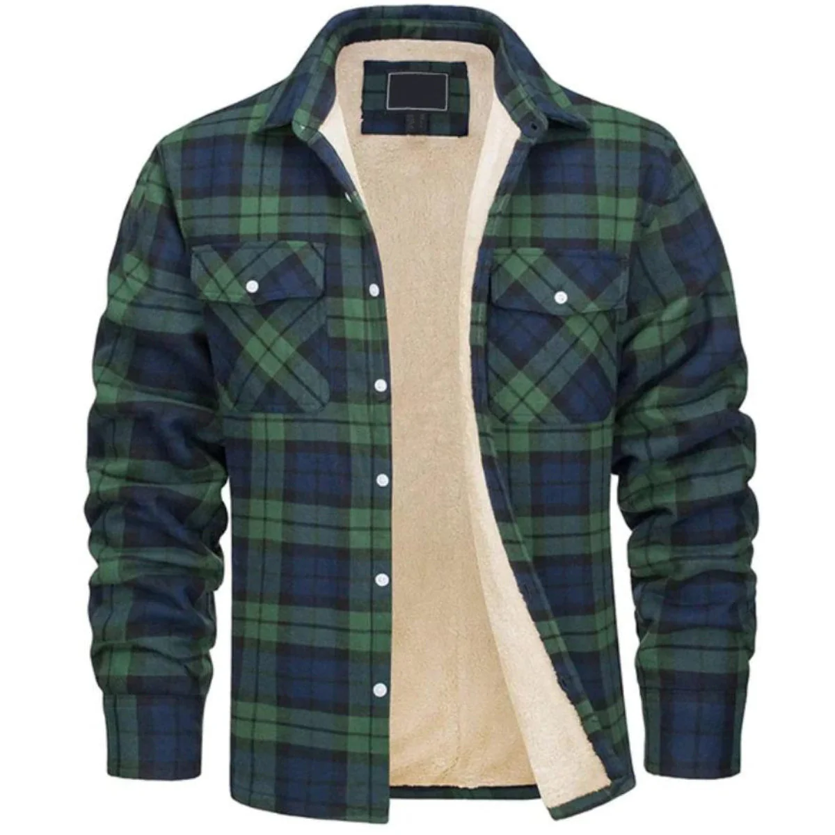 Herren Karierte Winterjacke - Gefütterter Lässiger Stil