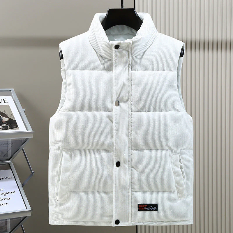 Herren Kord Puffer Gilet - Leicht & Wattiert