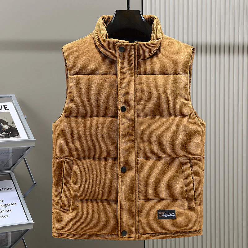 Herren Kord Puffer Gilet - Leicht & Wattiert - Image 5