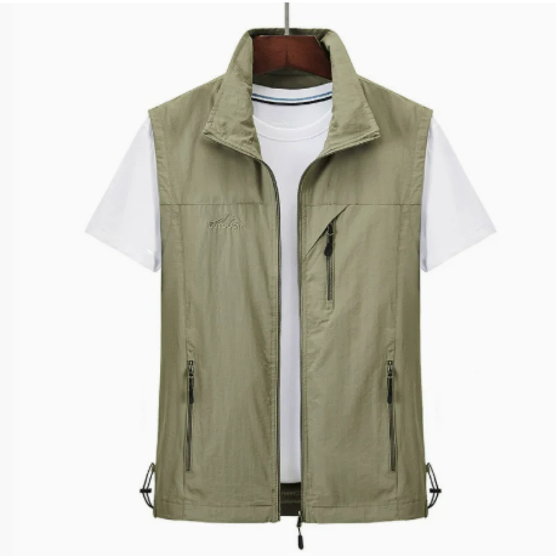 Herren Leichte Outdoor Gilet - Winddicht mit Reißverschlusstaschen - Image 4