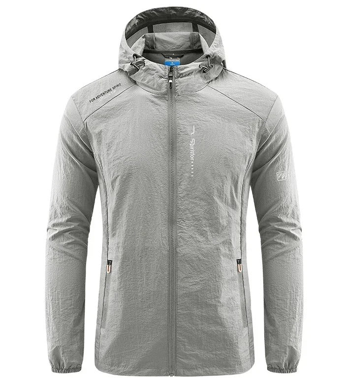 Herren Leichte Windjacke - Mit Kapuze und Reißverschlusstaschen - Image 2