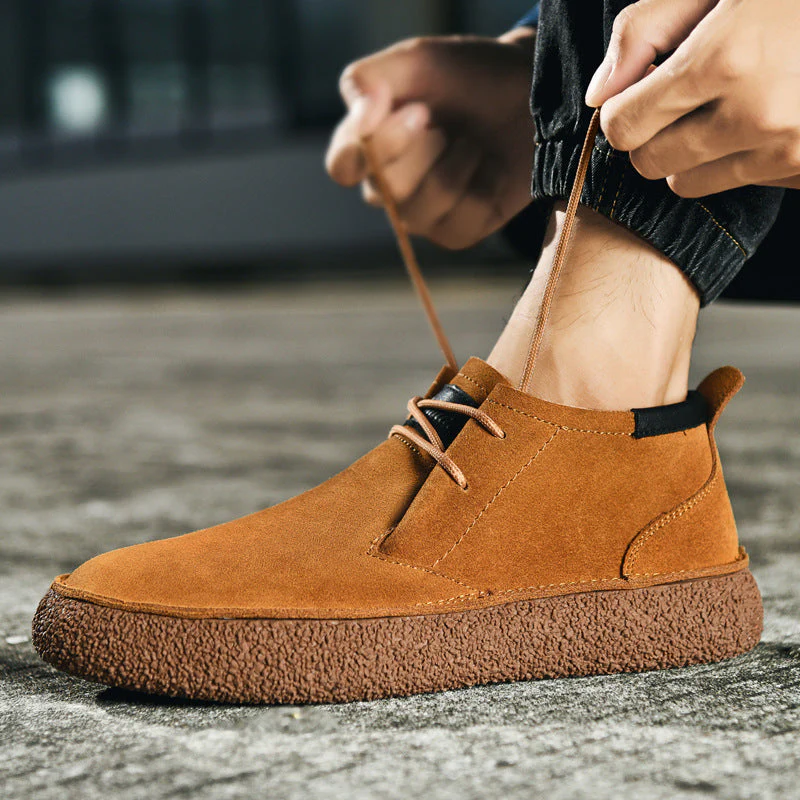 Herren Mid-Top Schnürschuh - Strukturierte Sohle Freizeit - Image 3