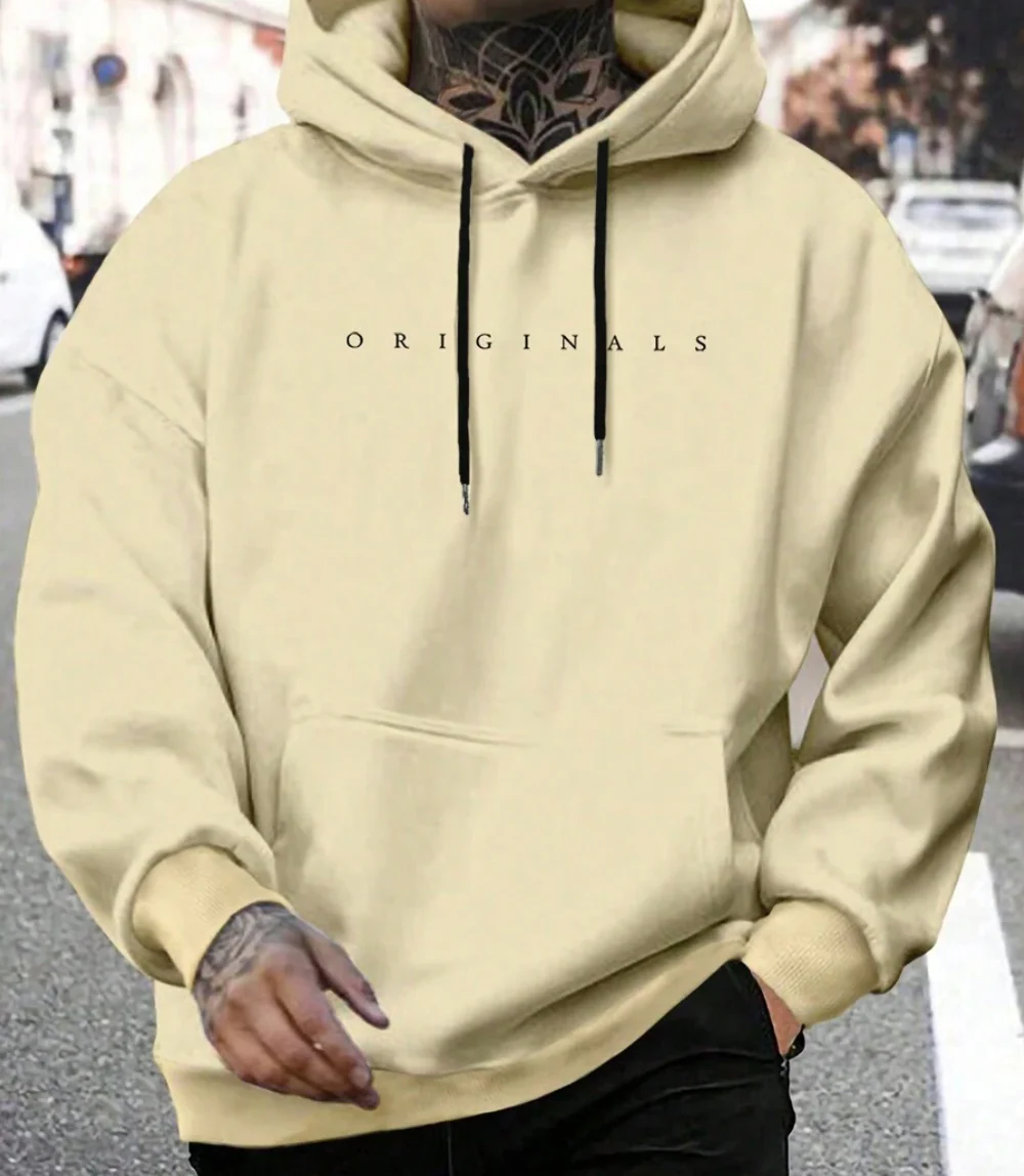 Herren Oversized Hoodie - Mit Grafikdruck und Kängurutasche - Image 3