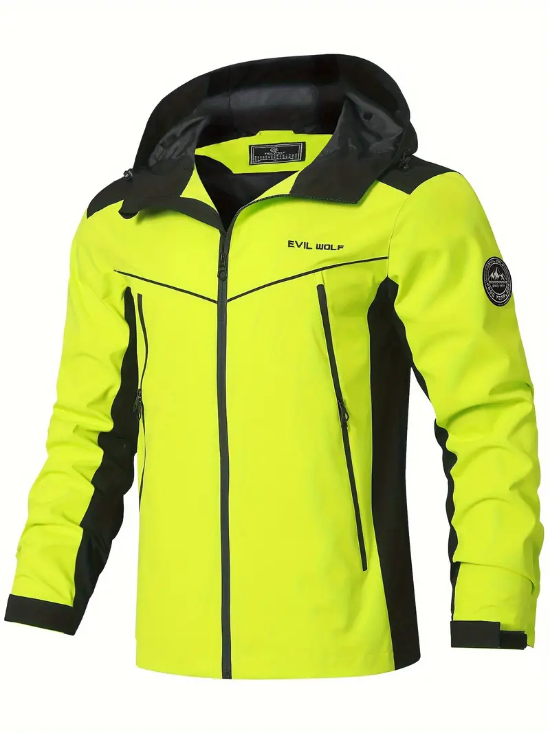 Herren Reflektierend Outdoorjacke - Wasserdicht mit Kapuze - Image 4