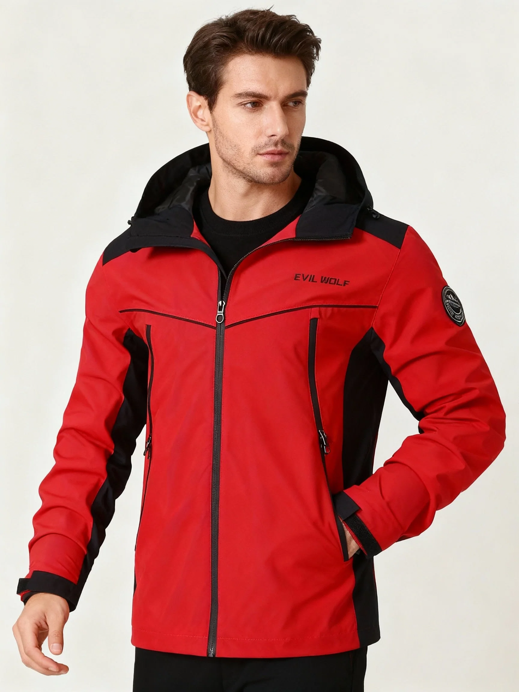 Herren Reflektierend Outdoorjacke - Wasserdicht mit Kapuze - Image 6