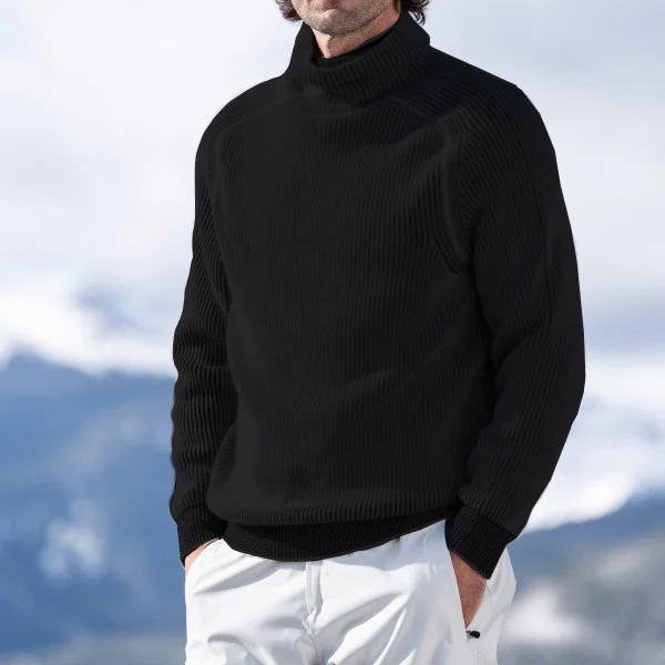 Herren Rollkragen Strickpullover - Gemütliche, Maßgeschneiderte Passform - Image 2
