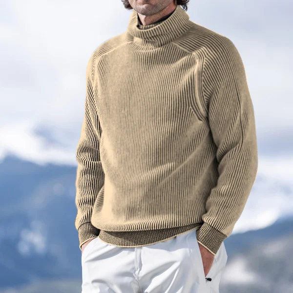 Herren Rollkragen Strickpullover - Gemütliche, Maßgeschneiderte Passform - Image 3