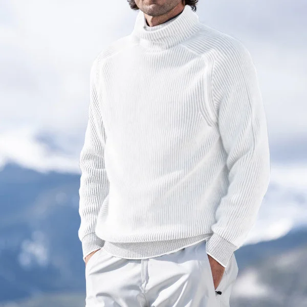 Herren Rollkragen Strickpullover - Gemütliche, Maßgeschneiderte Passform - Image 4