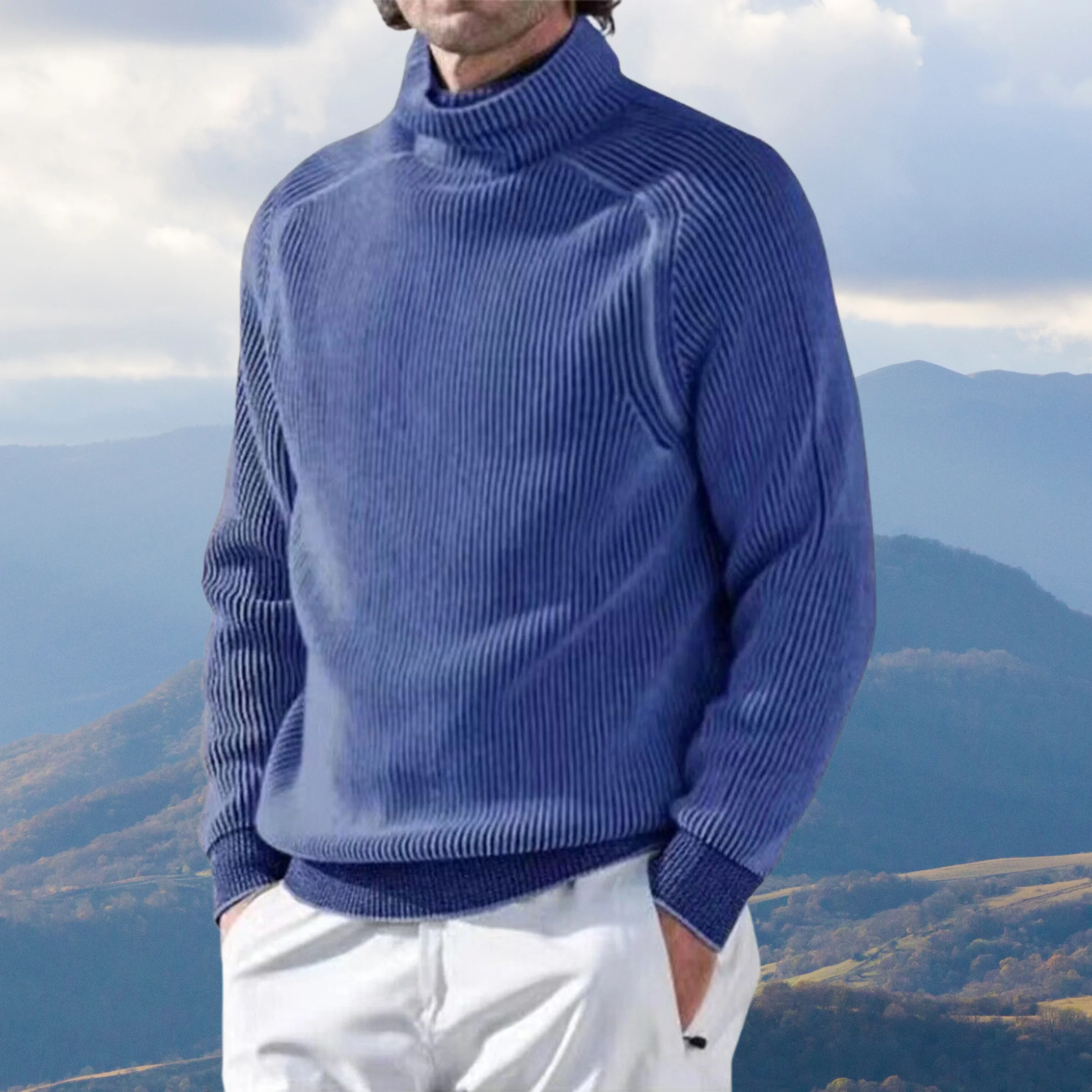 Herren Rollkragen Strickpullover - Gemütliche, Maßgeschneiderte Passform - Image 5