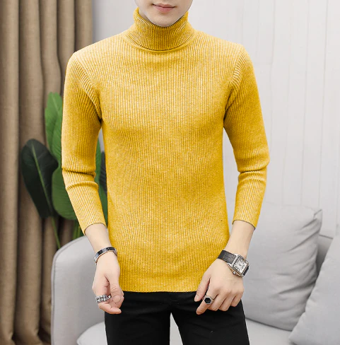 Herren Rollkragenpullover - Gerippt Slim Fit - Image 5