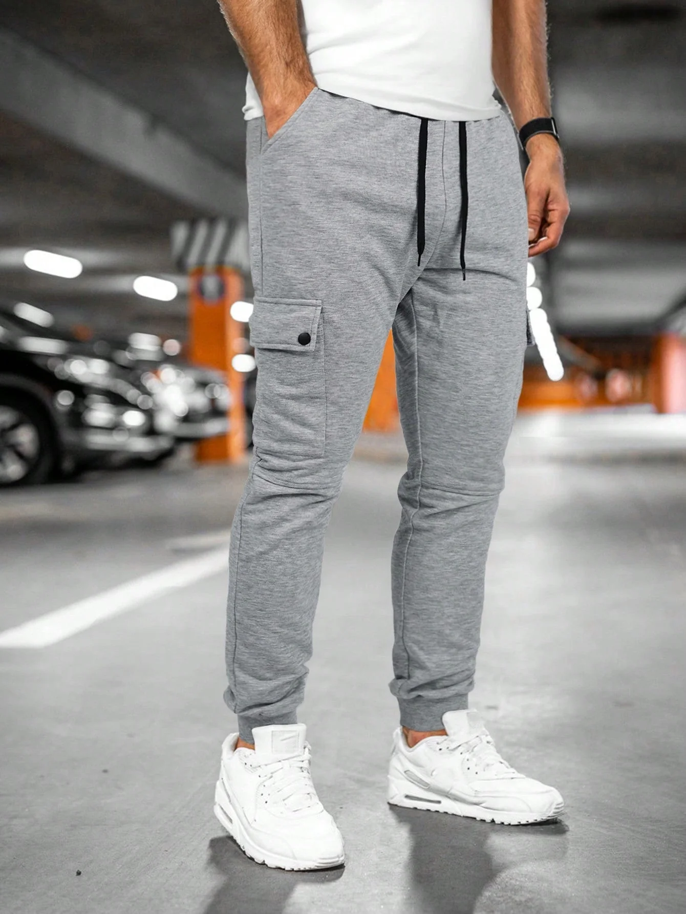 Herren Slim Fit Cargo-Jogger - Schmal Zulaufend & Kordelzug - Image 7
