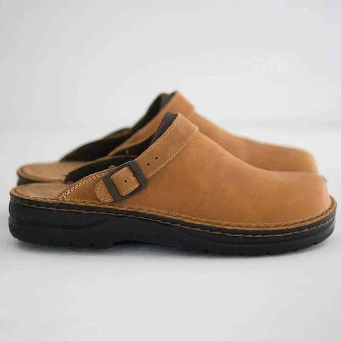 Herren Slip-On Clogs - Rückenfreier Stil mit Dicker Sohle