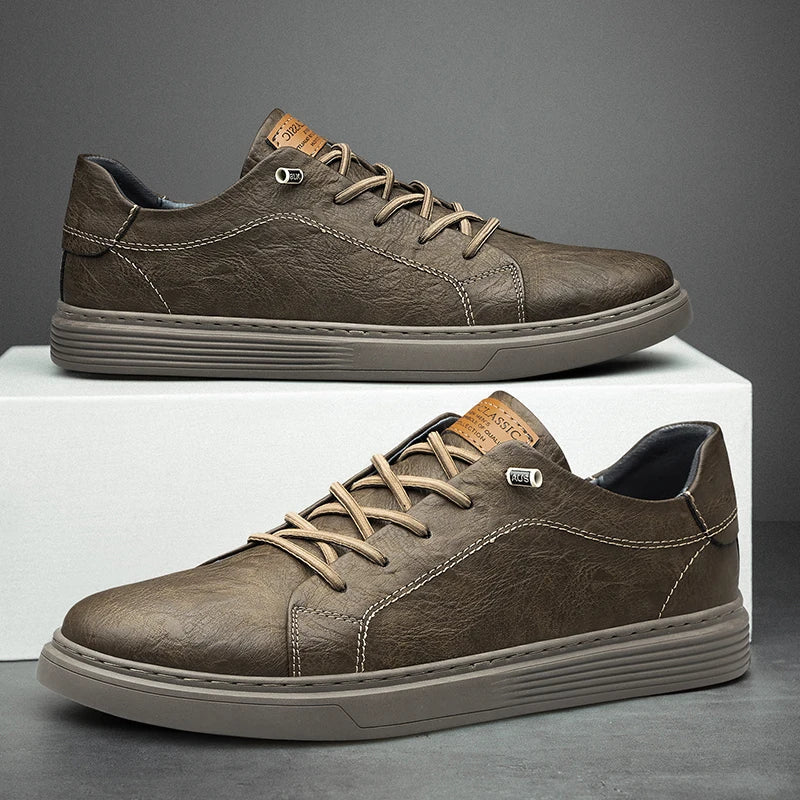 Herren Sneakers - Flache Sohle mit Schnürverschluss - Image 3