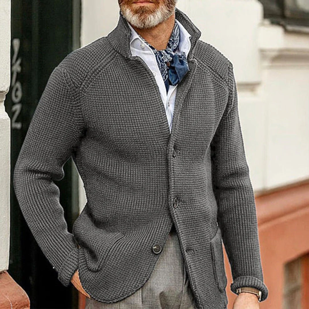 Herren Strick Cardigan - Stylisches Slim Fit Design - Image 4
