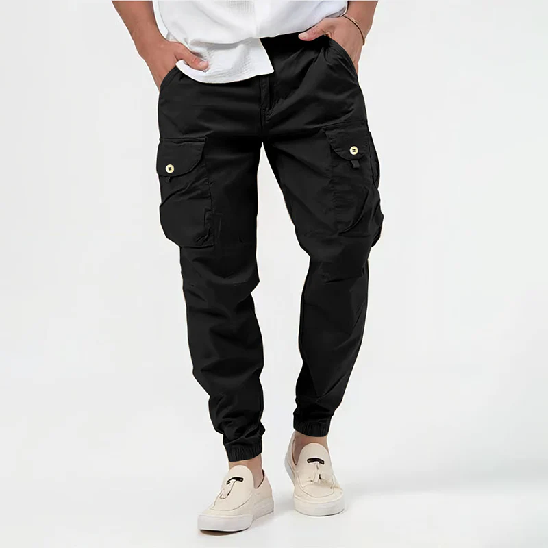 Herren Tapered Fit Cargo Hose - Lässig & mit mehreren Taschen - Image 3