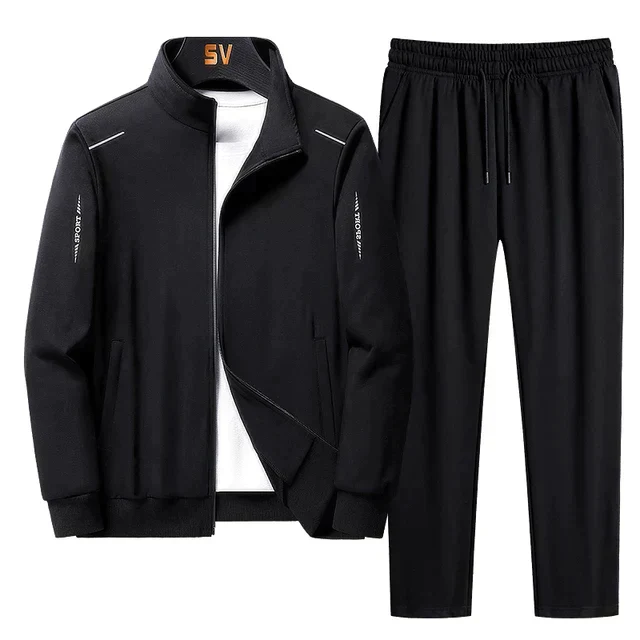 Herren-Trainingsanzug-Set – Jacke mit Reißverschluss & Schmal geschnittene Hose - Image 4