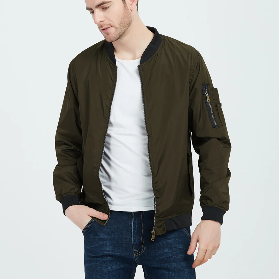 Herren Vintage Stil Bomberjacke - Leichte Oberbekleidung
