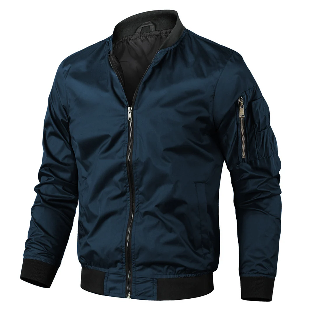 Herren Vintage Stil Bomberjacke - Leichte Oberbekleidung - Image 4