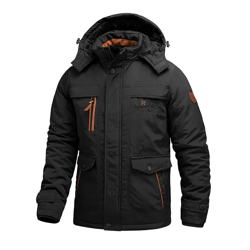 Herren Wasserdicht Winterjacke - Mit Kapuze und mehreren Taschen - Image 10