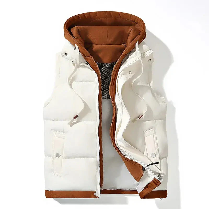 Herren Wasserdichte Puffer Gilet - Mit Kapuze und Taschen - Image 2