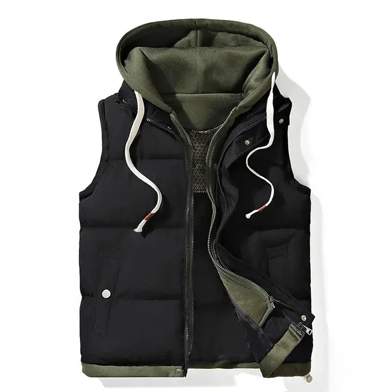Herren Wasserdichte Puffer Gilet - Mit Kapuze und Taschen - Image 6