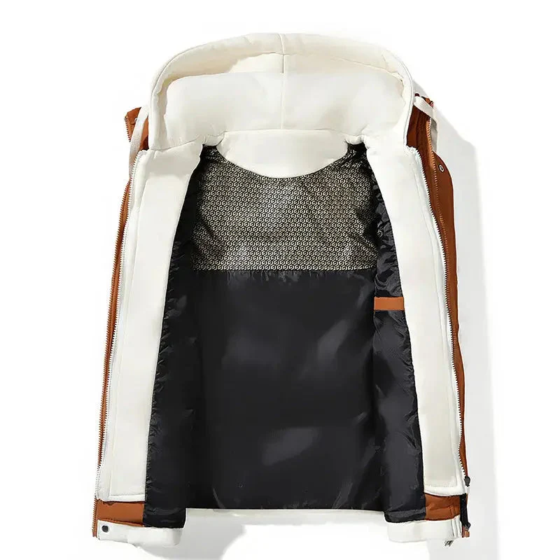 Herren Wasserdichte Puffer Gilet - Mit Kapuze und Taschen - Image 8