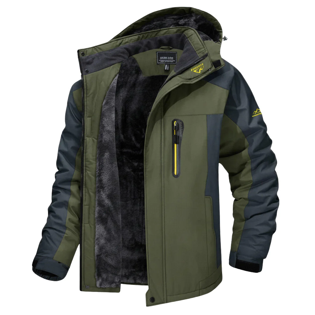 Herren Winter-Kapuzenjacke - Wasserdicht & Multitasche - Image 2