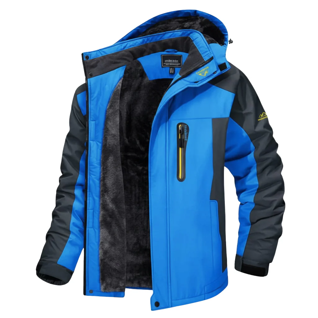 Herren Winter-Kapuzenjacke - Wasserdicht & Multitasche - Image 3