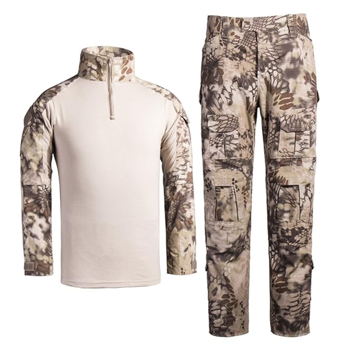 Herren Wüsten-Tarnanzug Taktisches Set – Langarmhemd & Cargo-Hose