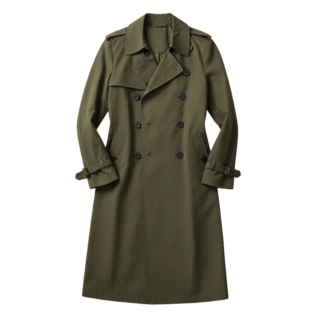 Herren Zweireihiger Trenchcoat - Lang & Wasserdicht - Image 2