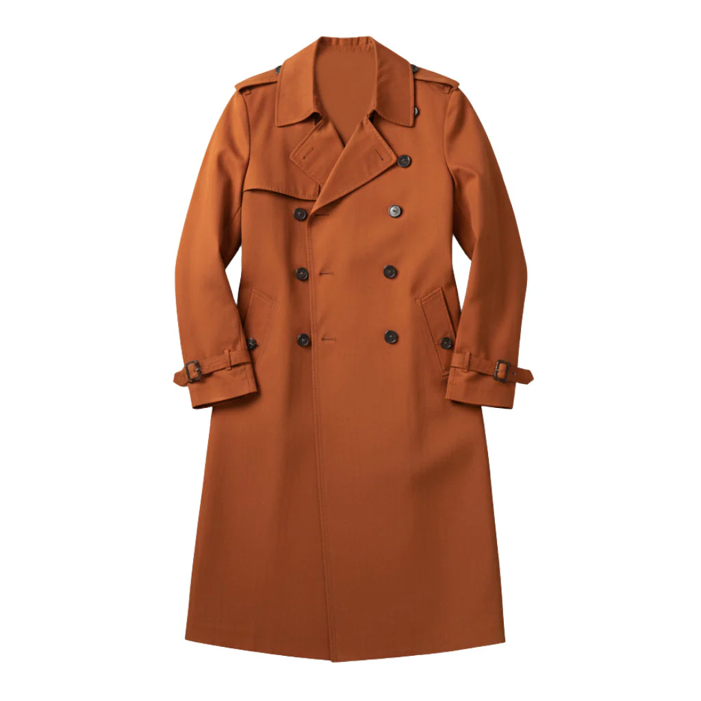 Herren Zweireihiger Trenchcoat - Lang & Wasserdicht - Image 6