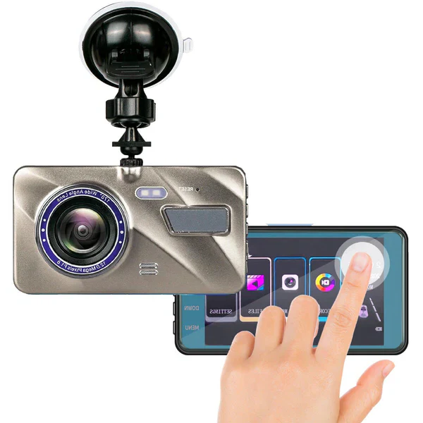 Kabellose Front- und Heck-Silber-Dashcam - Full HD mit Nachtsicht - Image 2