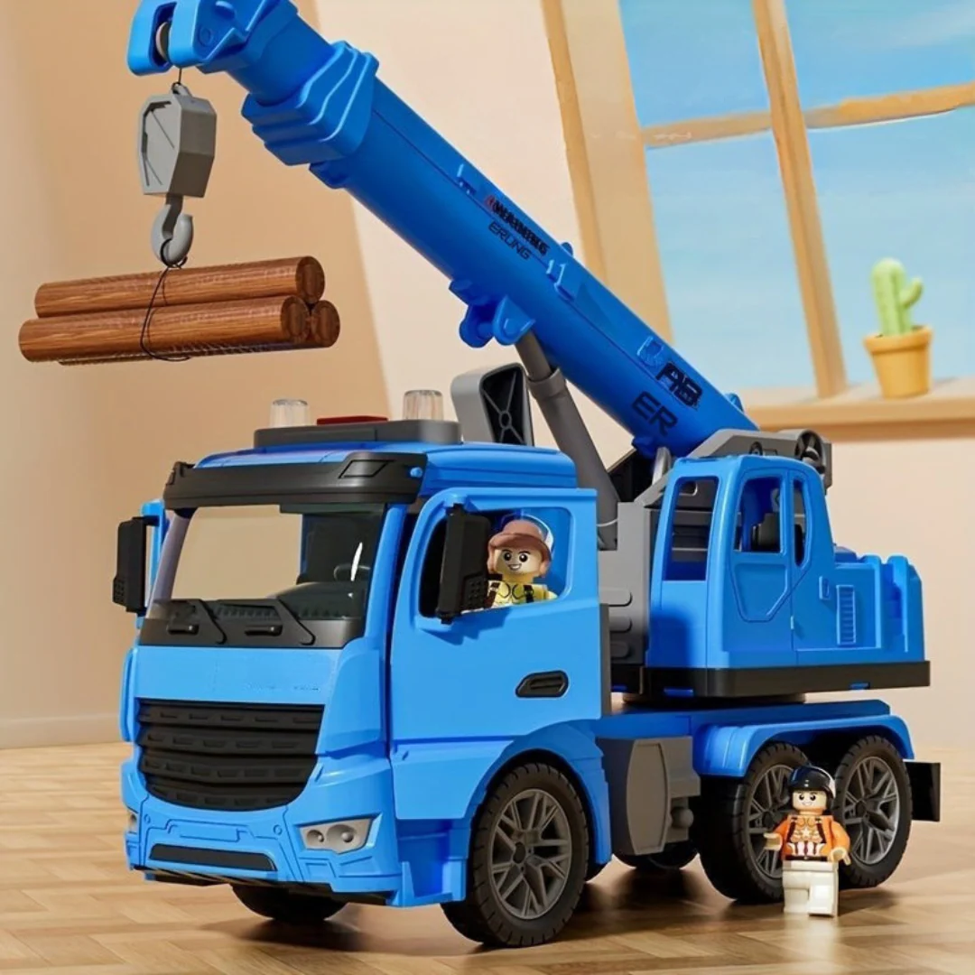 Kinder Kranwagen Spielzeug – Baukran mit Licht & Soundeffekten - Image 3