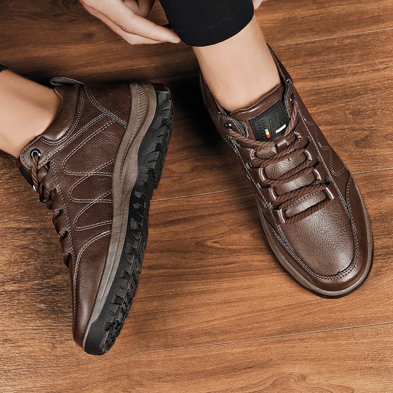 Men's Orthopaedic Leather Trainers - Image 3