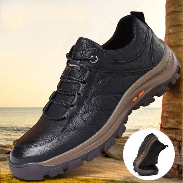Men's Orthopaedic Leather Trainers - Image 4