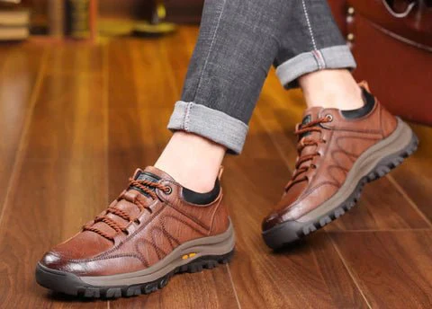 Men's Orthopaedic Leather Trainers - Image 9