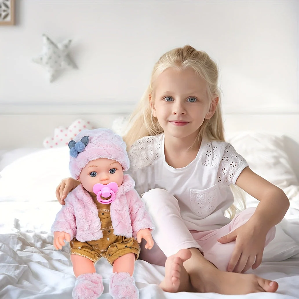 Realistische Baby-Spielpuppe – Weichkörper & Kuschel-Outfit - Image 2