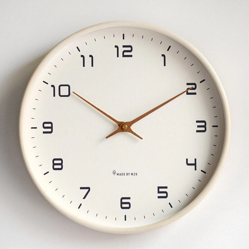 Runde Wanduhr - Geräuschlose & Minimalistische Dekoration