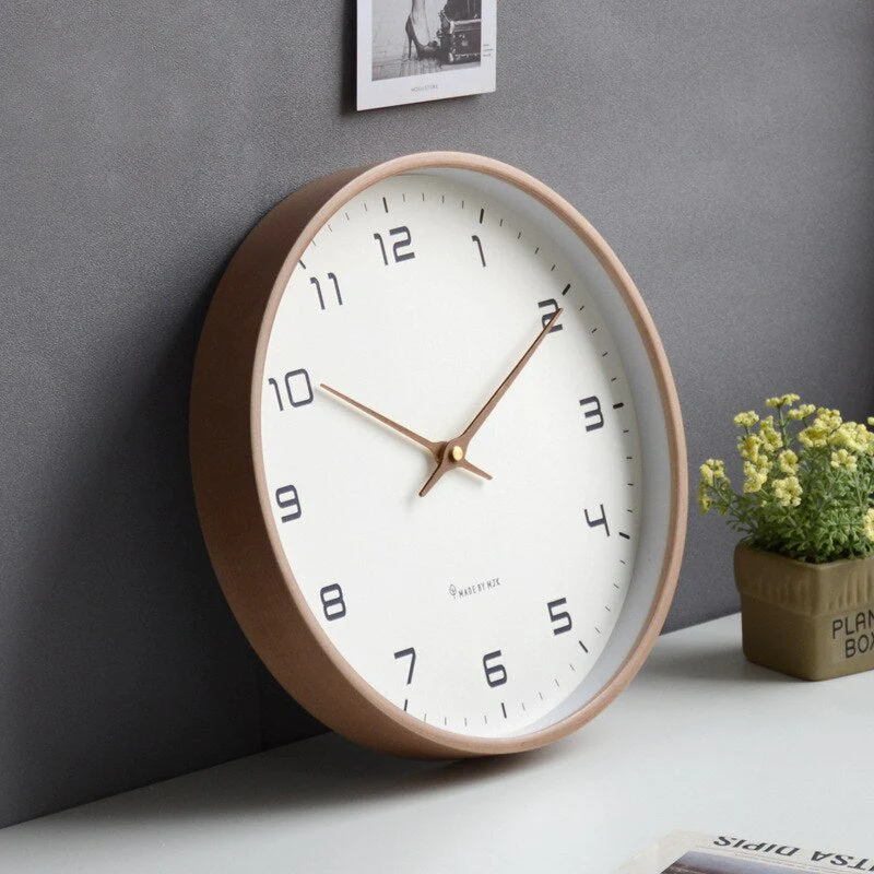 Runde Wanduhr - Geräuschlose & Minimalistische Dekoration - Image 3