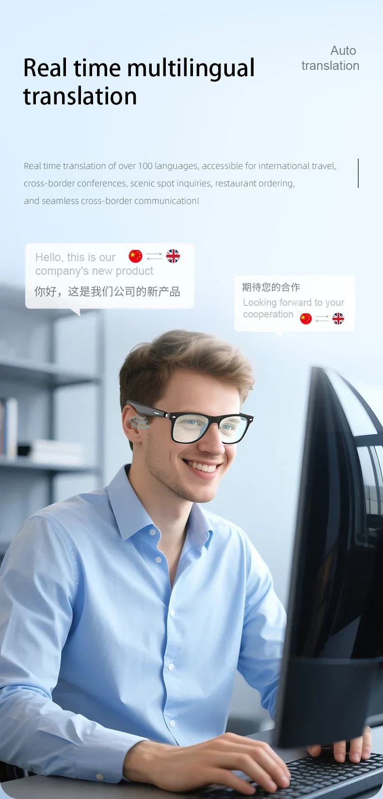 Smart Translation Sunglasses | AI-Powered Language Assistant - Image 9