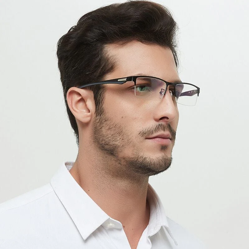 Titanium Multi-focus Reading Glasses Photochromic Progressive Double Light Anti-blue Light - Image 11